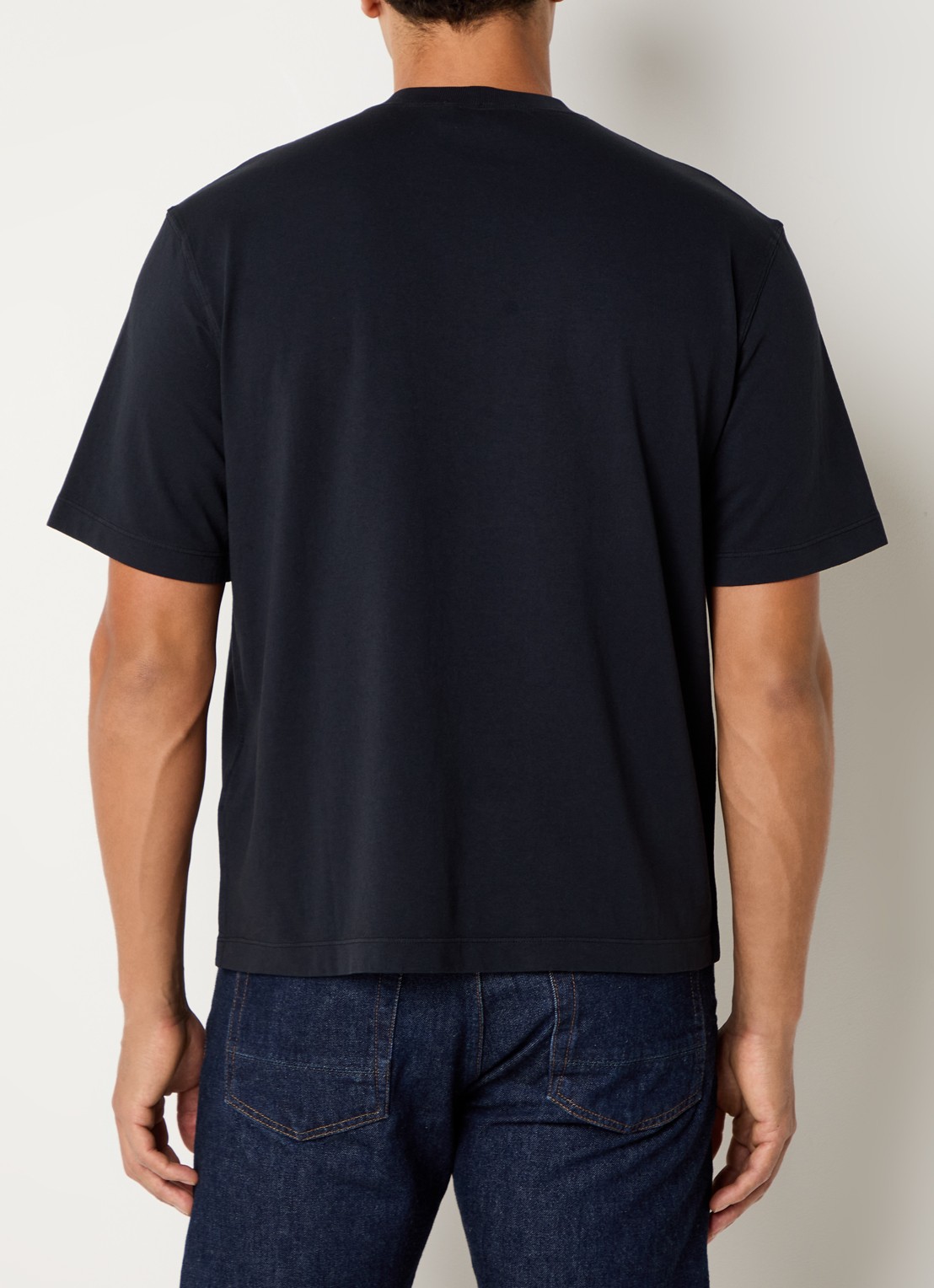 Stone Island S0500 T-shirt met logo - achterkant 5 donkerblauw