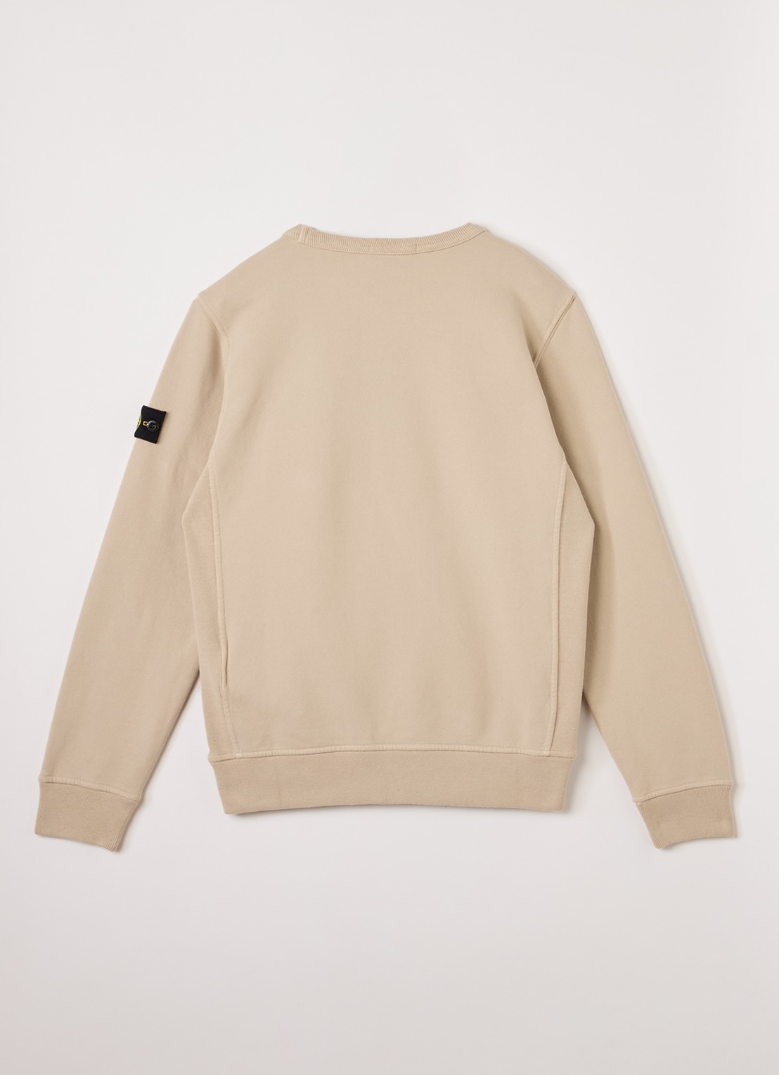 Stone Island S0A20 sweater met logo - voorkant 3 zand