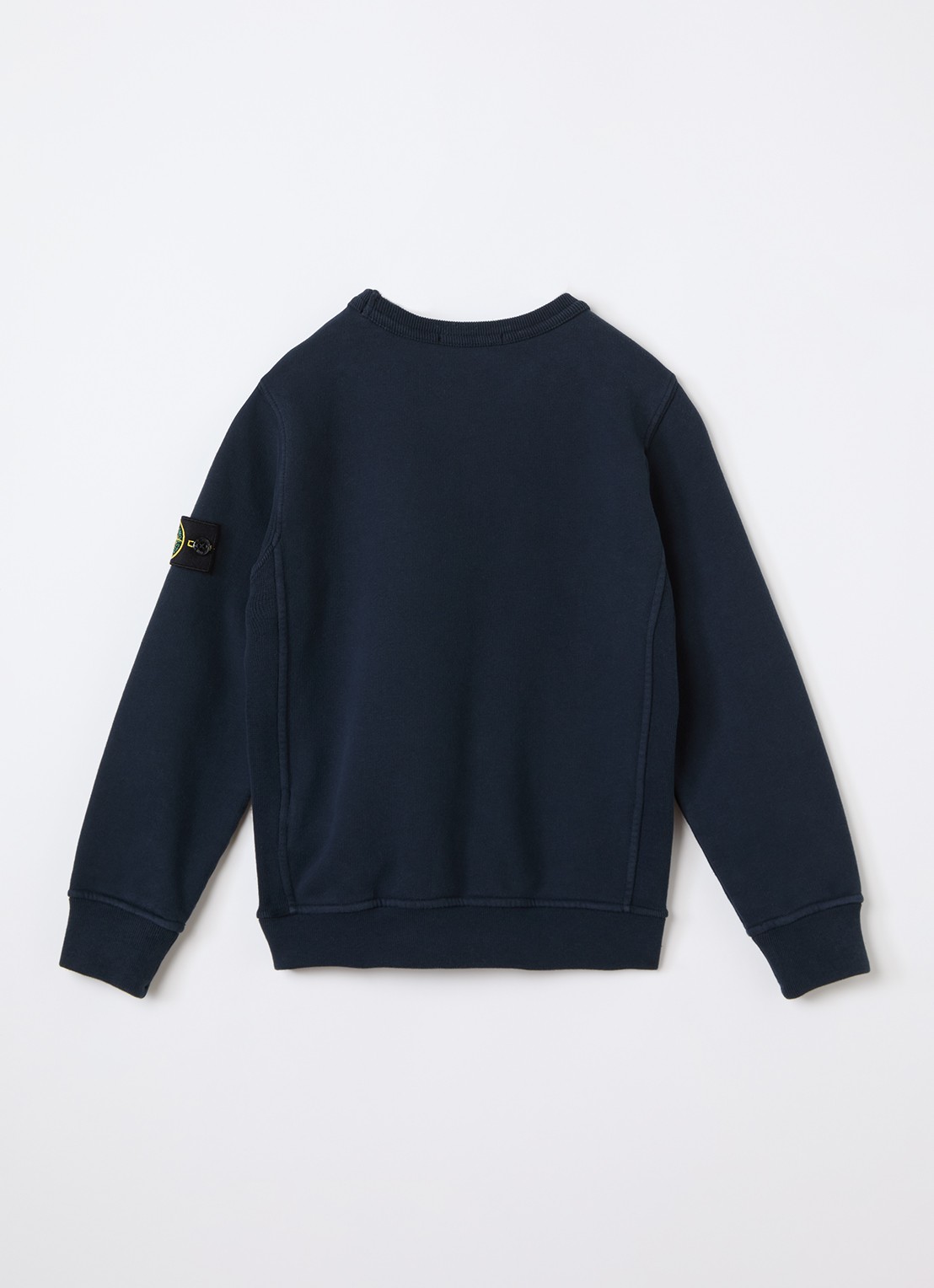 Stone Island S0A20 sweater met logo - voorkant 2 blauw