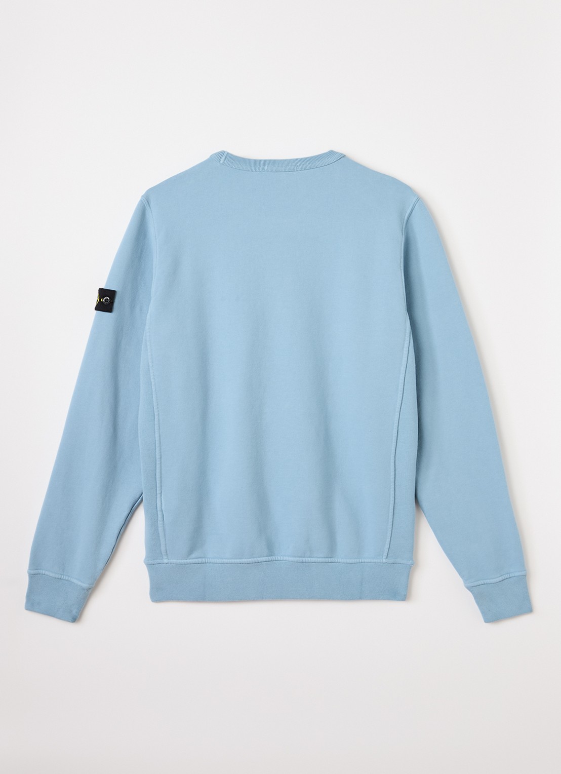Stone Island S0A20 sweater met logo - voorkant 2 lichtblauw