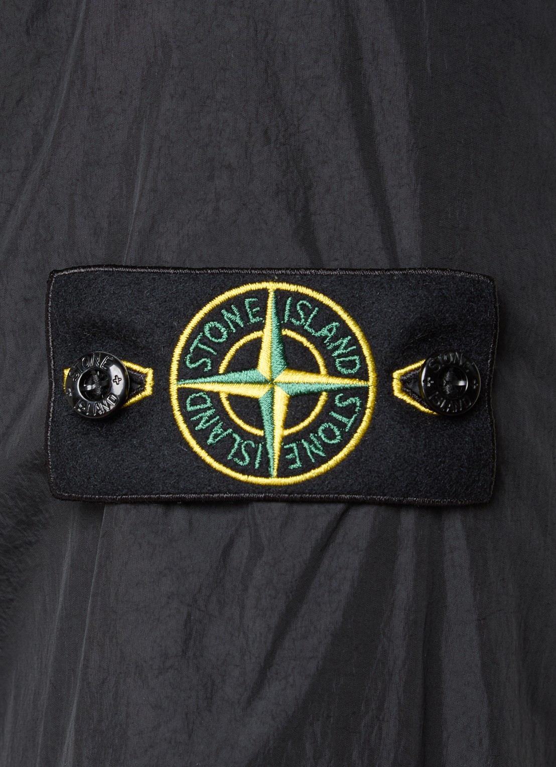 Stone Island S0A23 jack met logo en steekzakken - detail 3 zwart