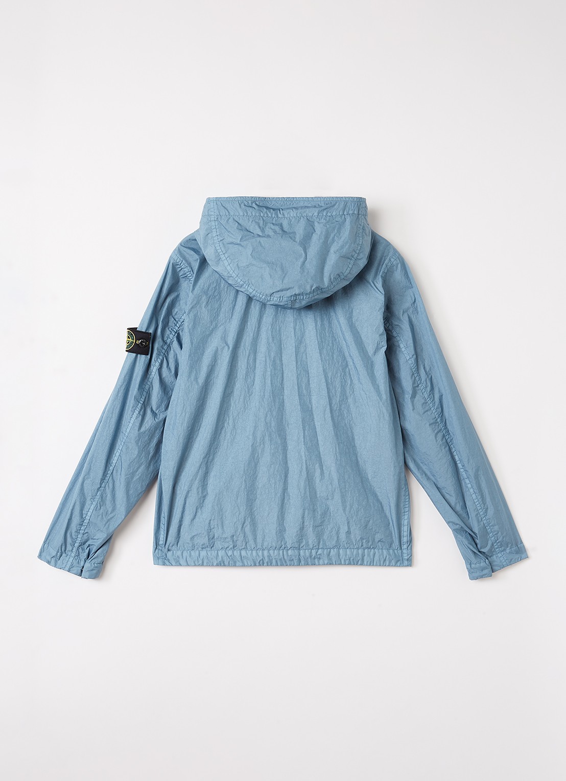Stone Island S0A23 jack met logo - achterkant staalblauw