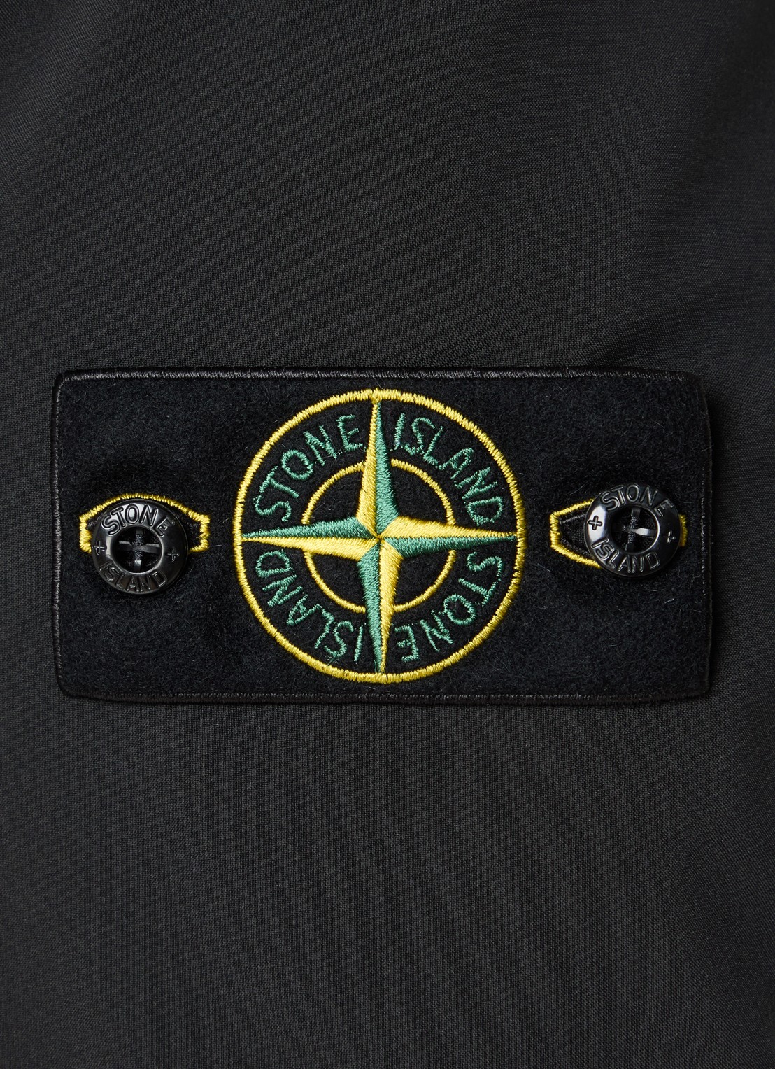 Stone Island S0B22 jack met logo en steekzakken - detail 5 zwart