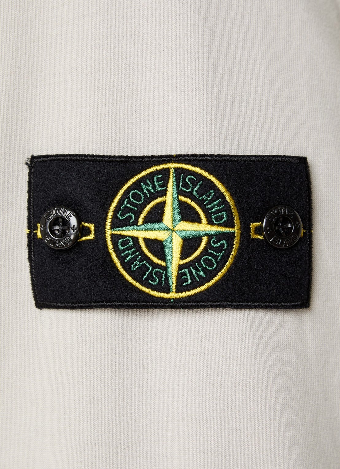 Stone Island S0B50 Longsleeve met logo - detail 5 lichtgrijs