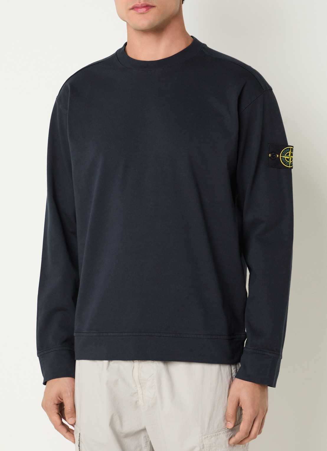 Stone Island S0B50 Longsleeve met logo - detail 3 donkerblauw