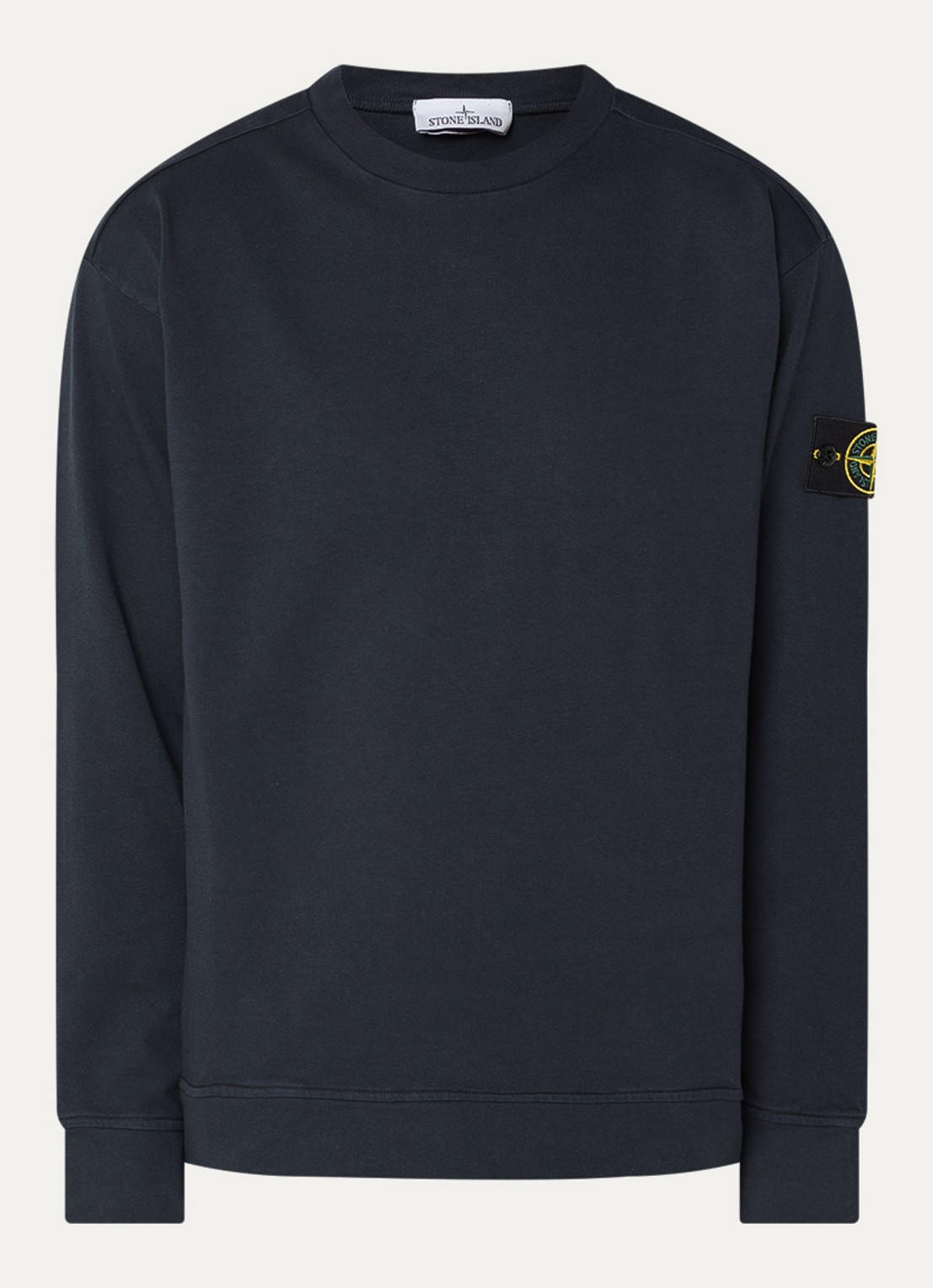 Stone Island S0B50 Longsleeve met logo - voorkant donkerblauw
