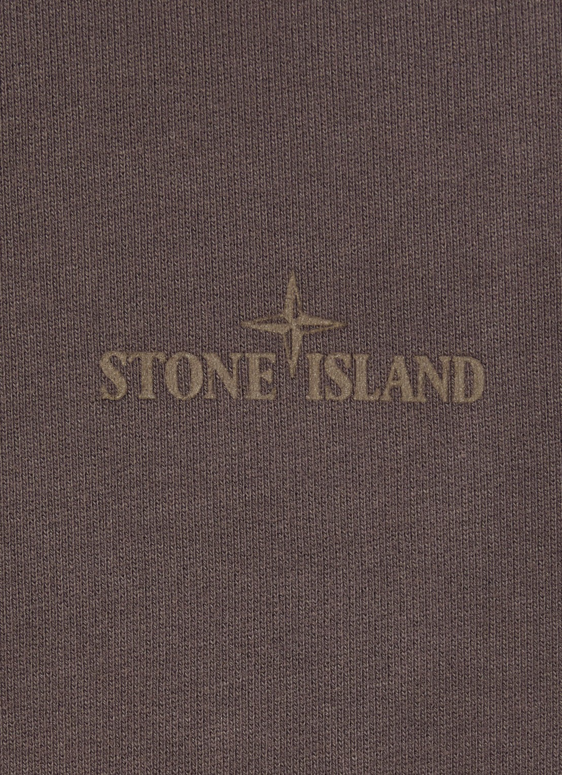 Stone Island S0E20 sweater met logoprint - detail 2 lichtbruin