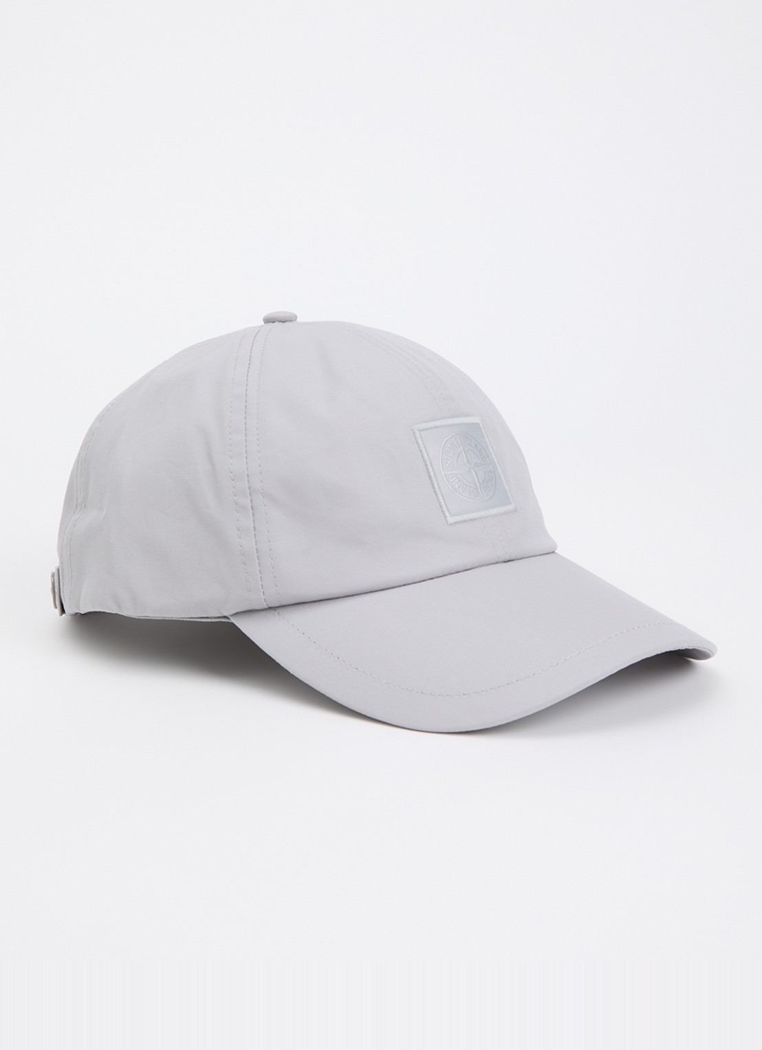 Stone Island S0F01 pet met logo - voorkant 2 lichtgrijs