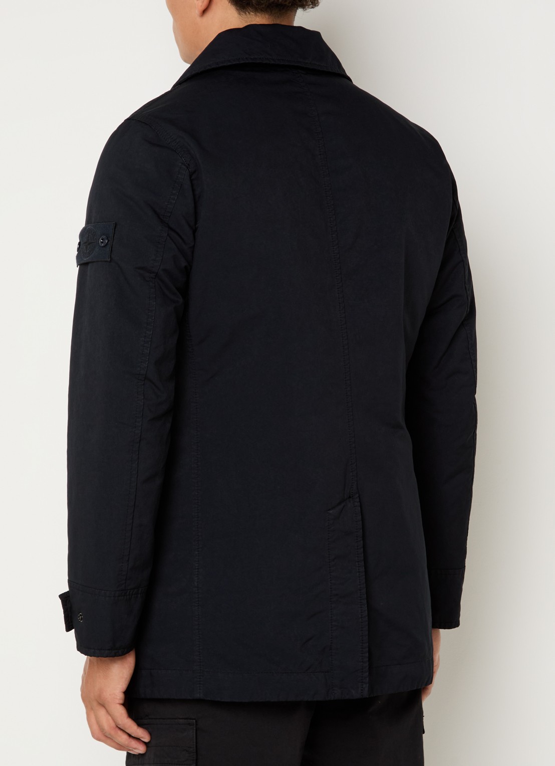 Stone Island S0F27 jack met steekzakken - achterkant 4 zwart