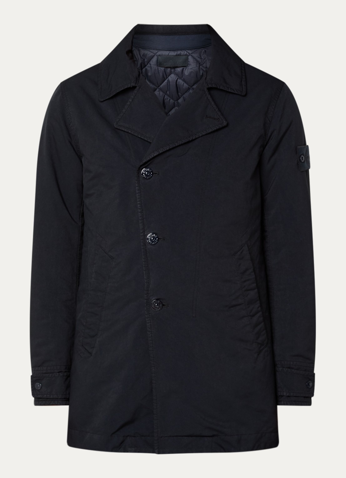 Stone Island S0F27 jack met steekzakken - voorkant 5 zwart