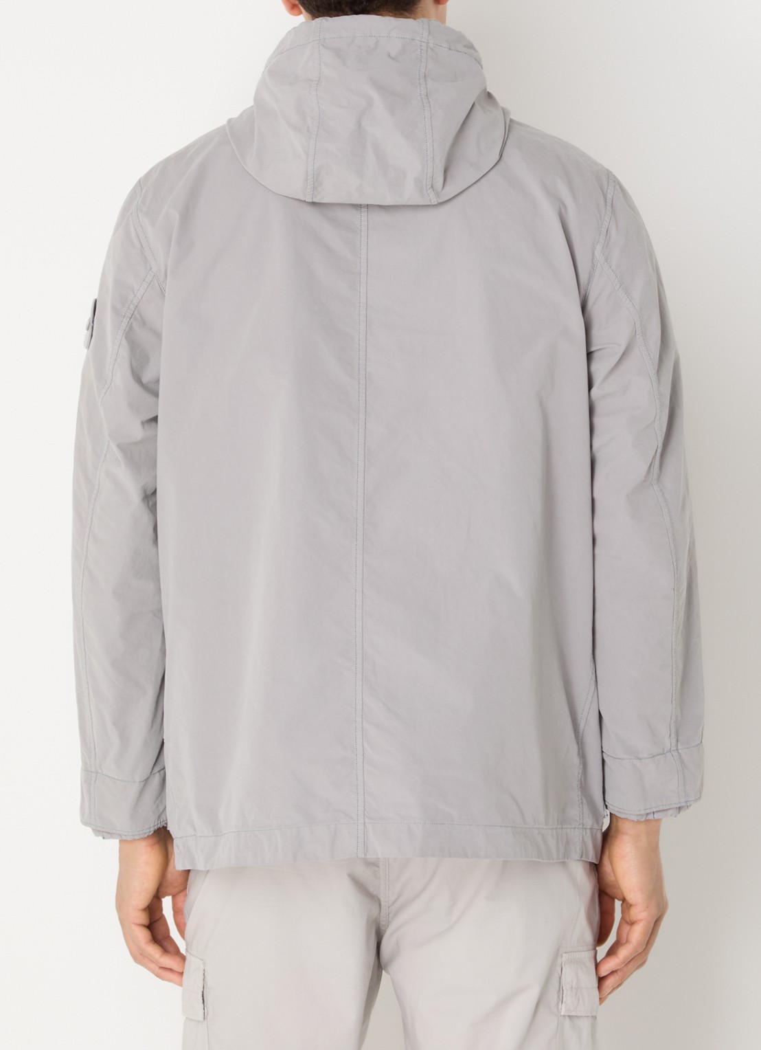 Stone Island S0F33 Jack met capuchon en logo - achterkant 4 grijs