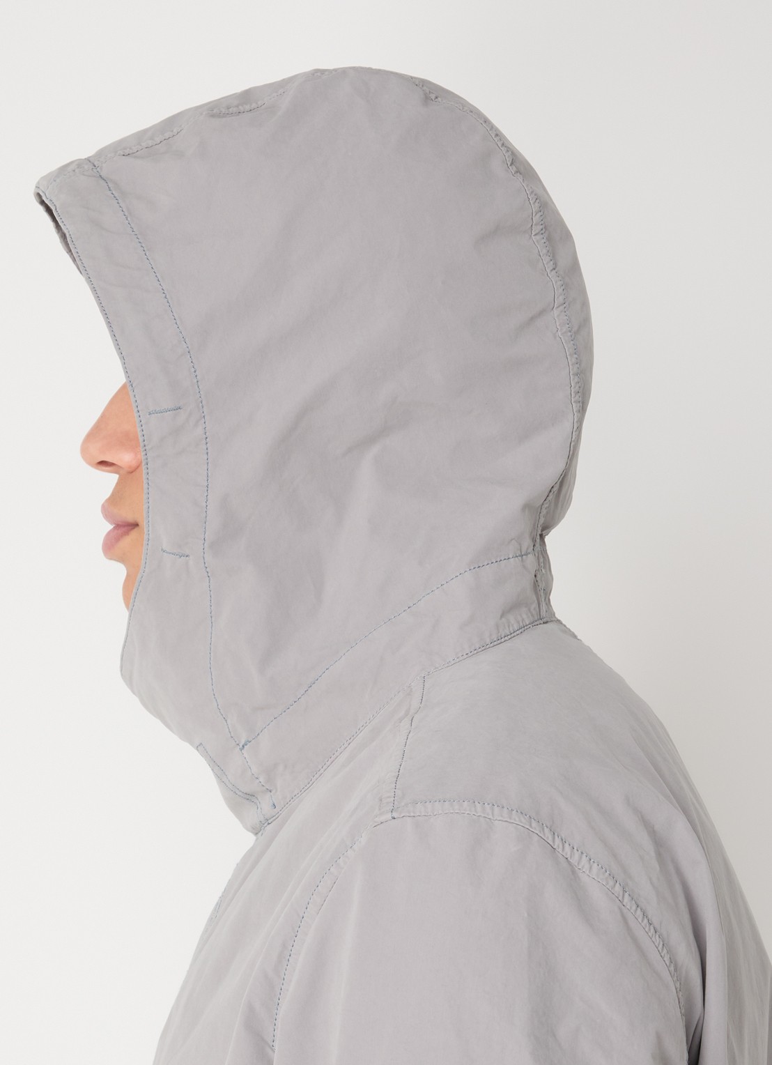 Stone Island S0F33 Jack met capuchon en logo - detail 3 grijs