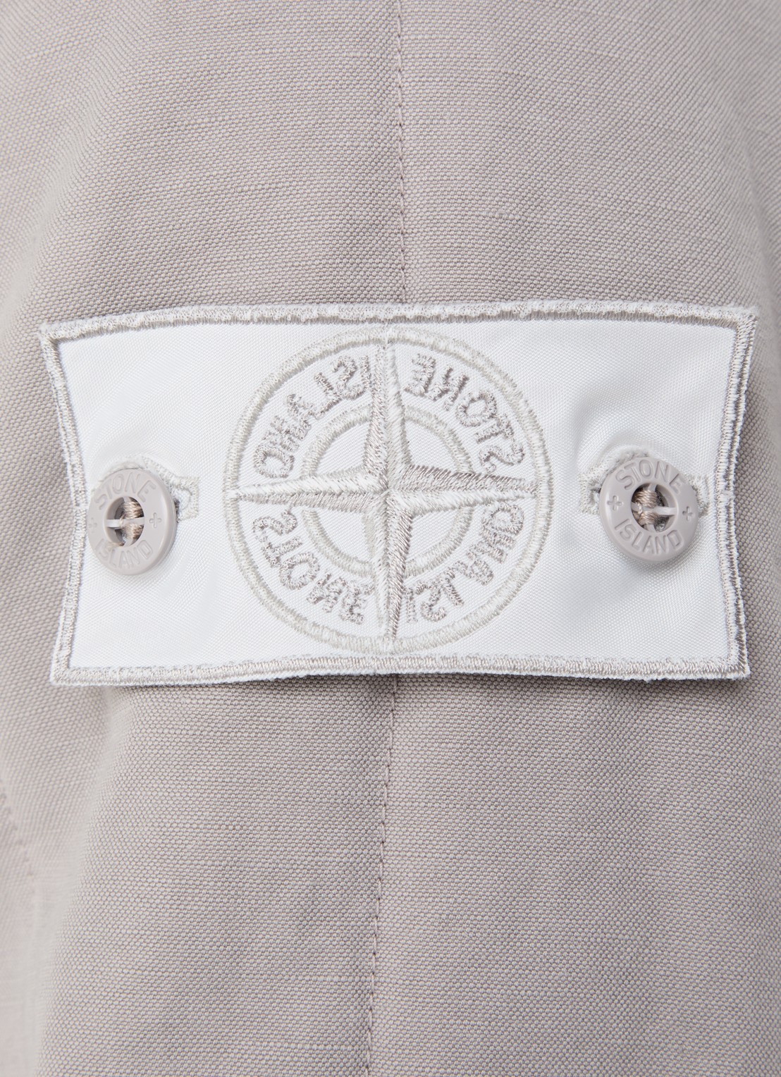 Stone Island S0F34 jack met quilt patroon en logo - detail 5 grijs