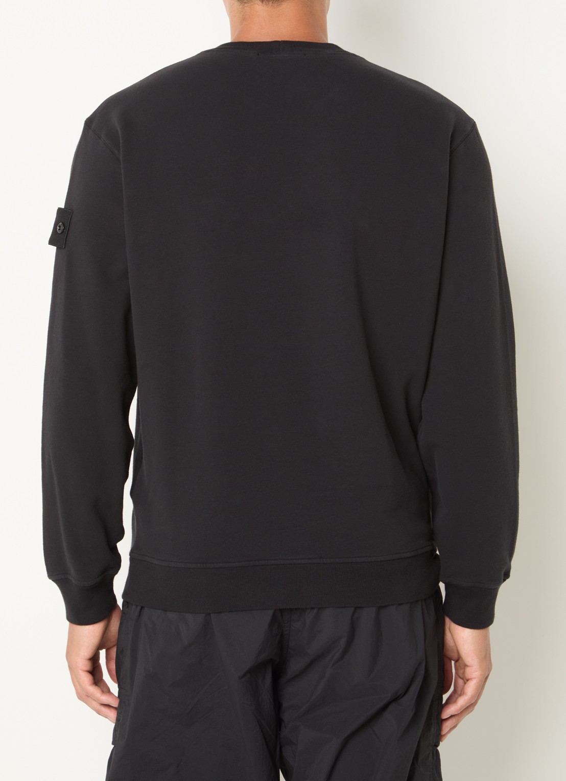 Stone Island S0F53 sweater met logo - achterkant 3 zwart