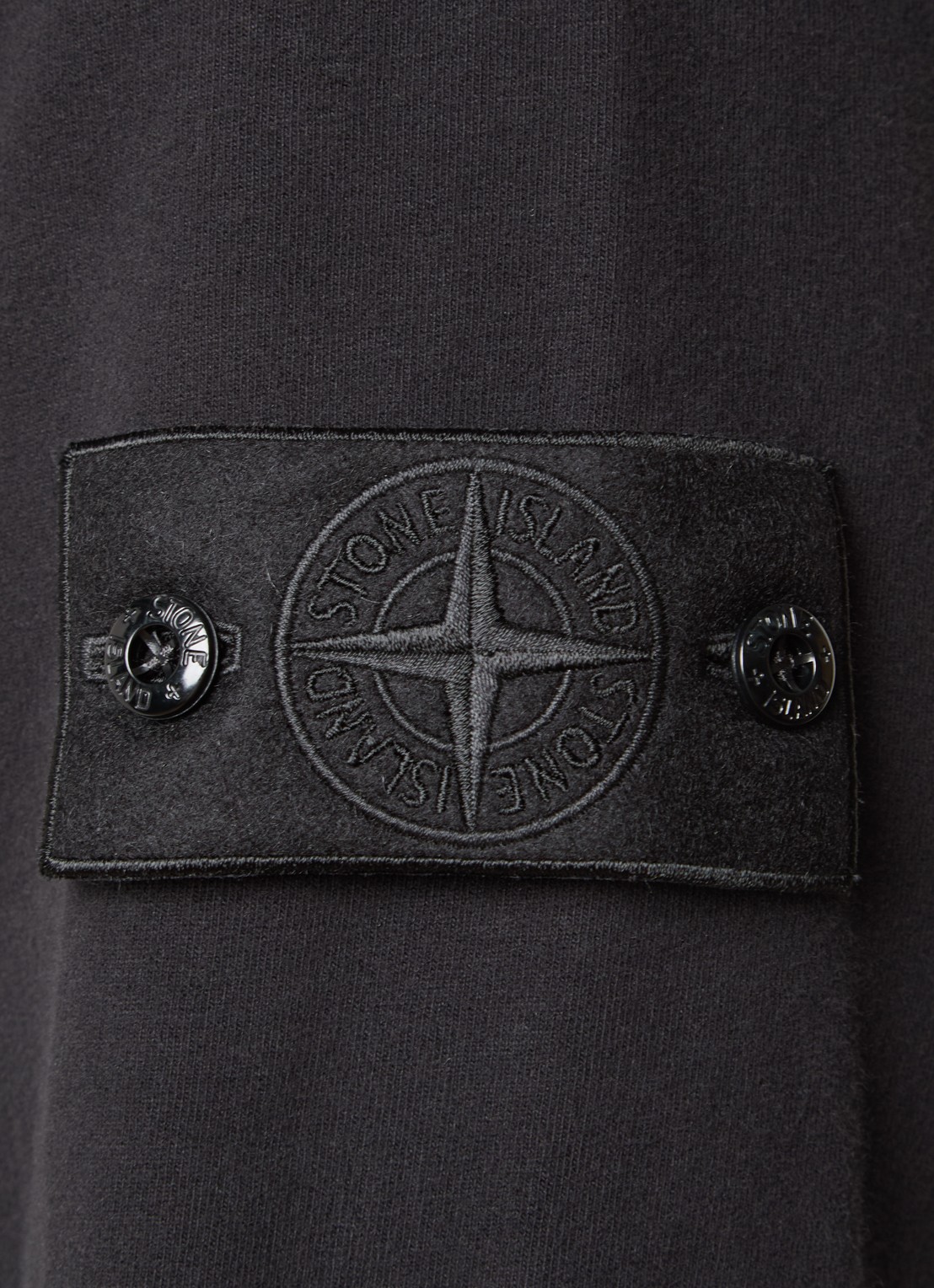 Stone Island S0F53 sweater met logo - detail 2 zwart