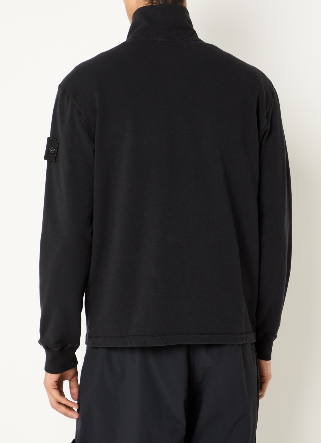 Stone Island S0F53 sweatvest met logo - achterkant zwart