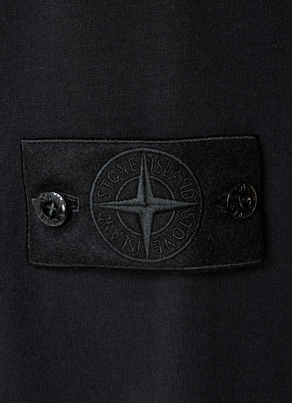 Stone Island S0F53 sweatvest met logo - detail 5 zwart