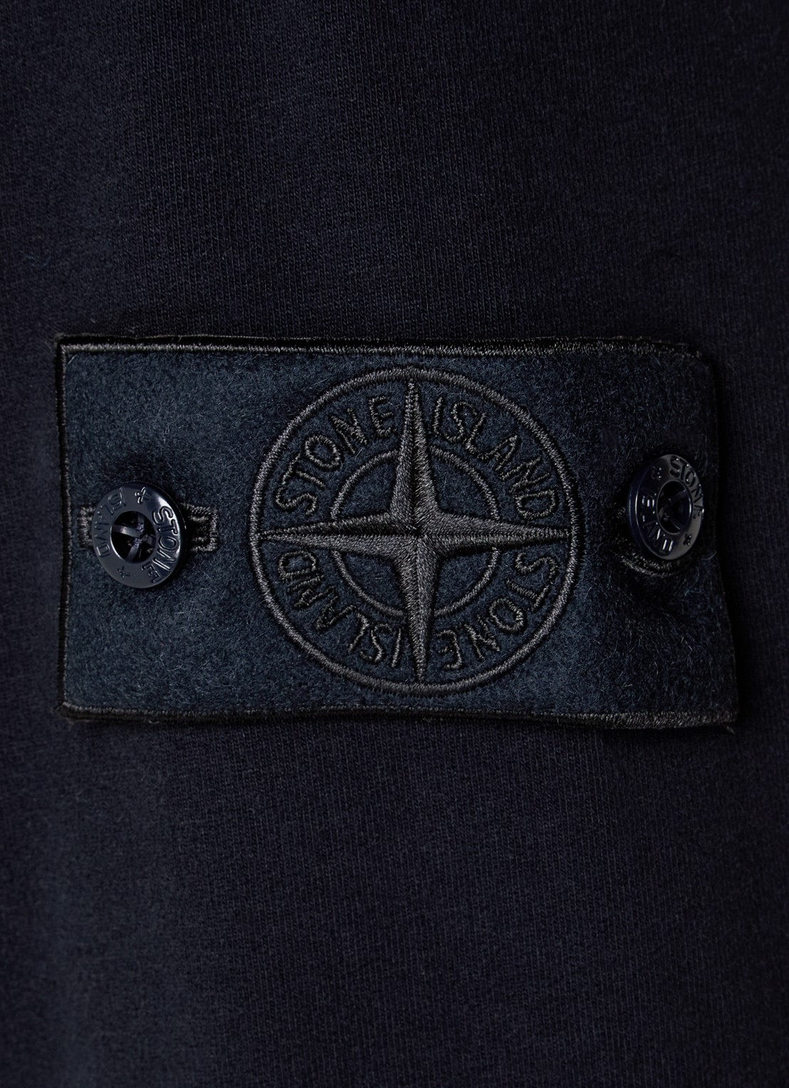 Stone Island S0F53 sweatvest met logo - detail 3 donkerblauw