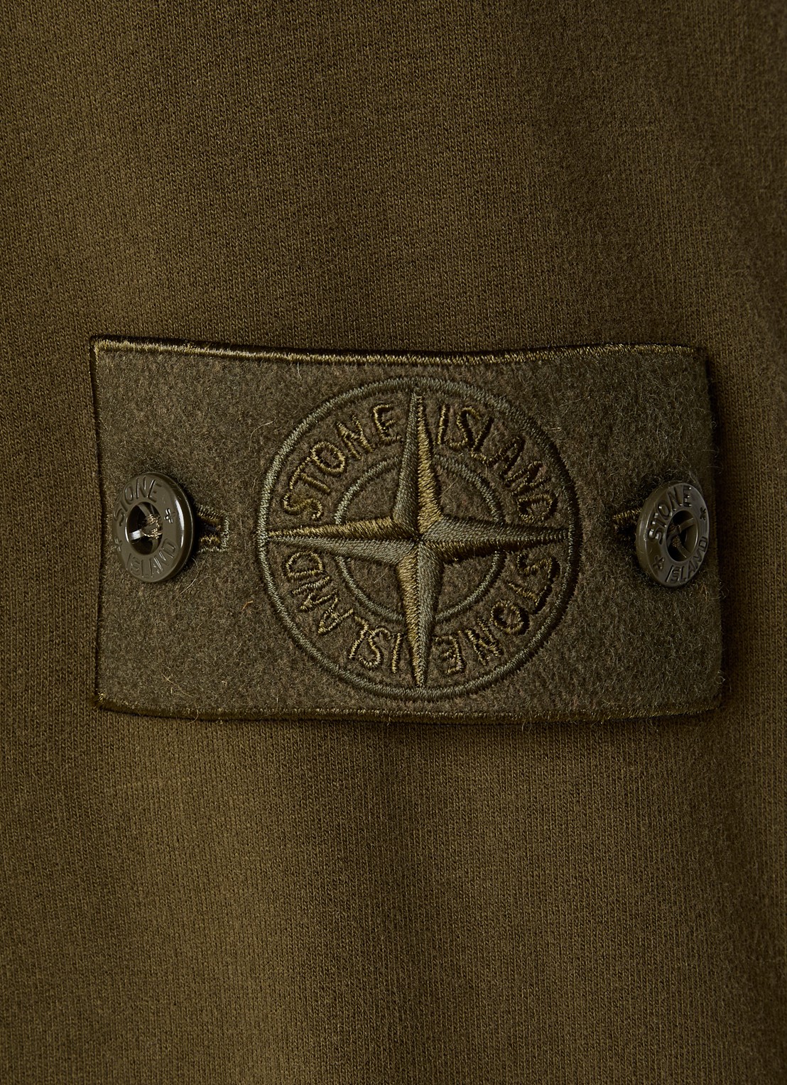 Stone Island S0F53 vest met logo - detail 3 mosgroen