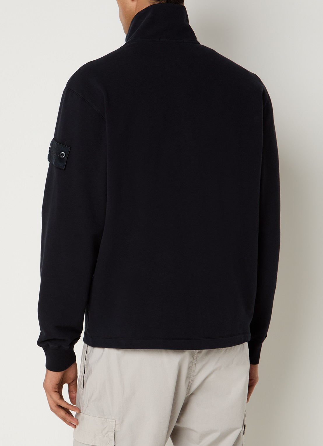 Stone Island S0F53 vest met logo - achterkant donkerblauw