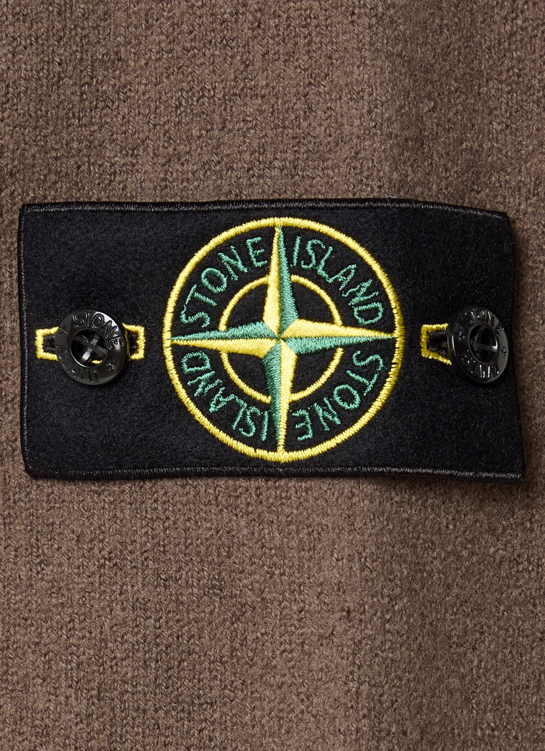Stone Island S0IN1 fijngebreide trui van wol met logo - detail 2 paars