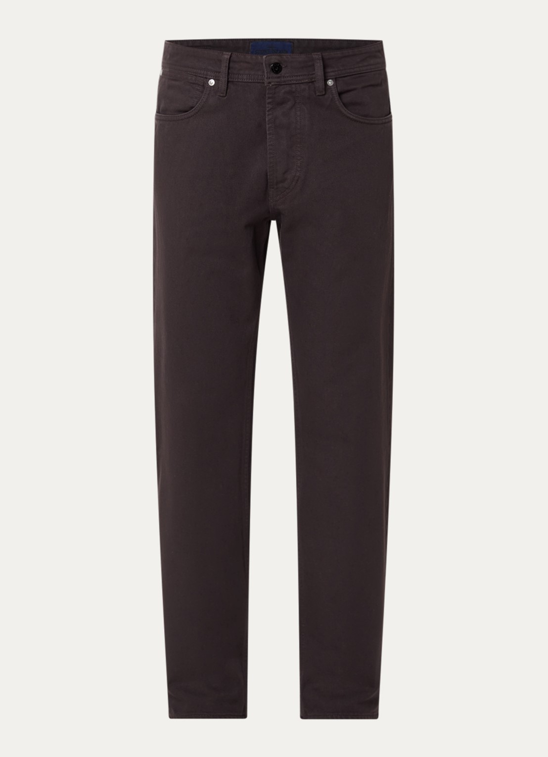 Stone Island S0J24 straight fit jeans met gekleurde wassing en steekzakken - voorkant 4 aubergine