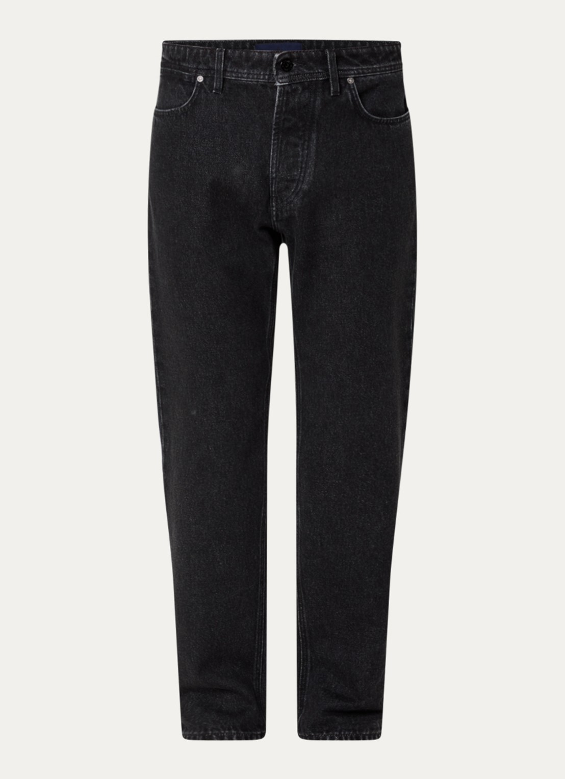 Stone Island S0J32 straight fit jeans met gekleurde wassing en steekzakken - voorkant antraciet