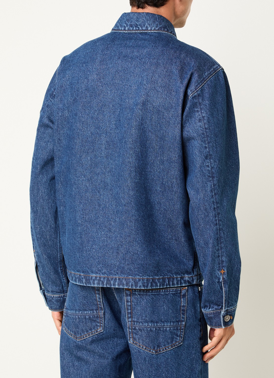 Stone Island S0J34 spijkerjas met logo - achterkant 6 indigo
