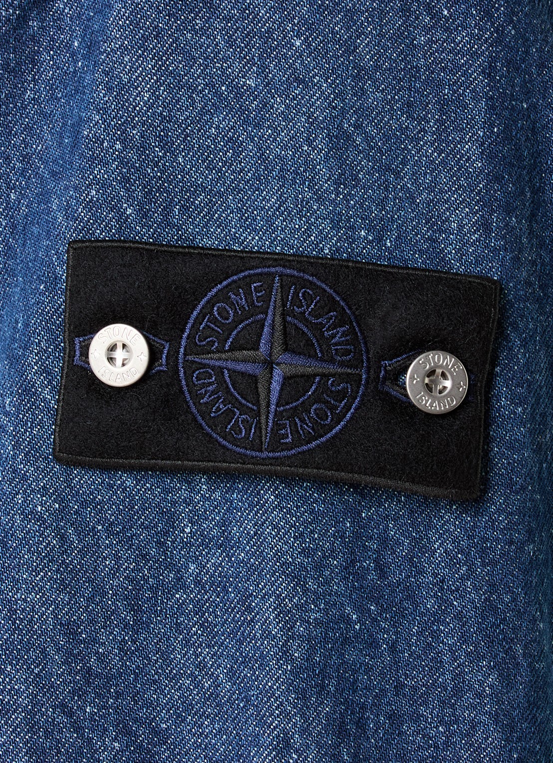 Stone Island S0J34 spijkerjas met logo - detail 2 indigo