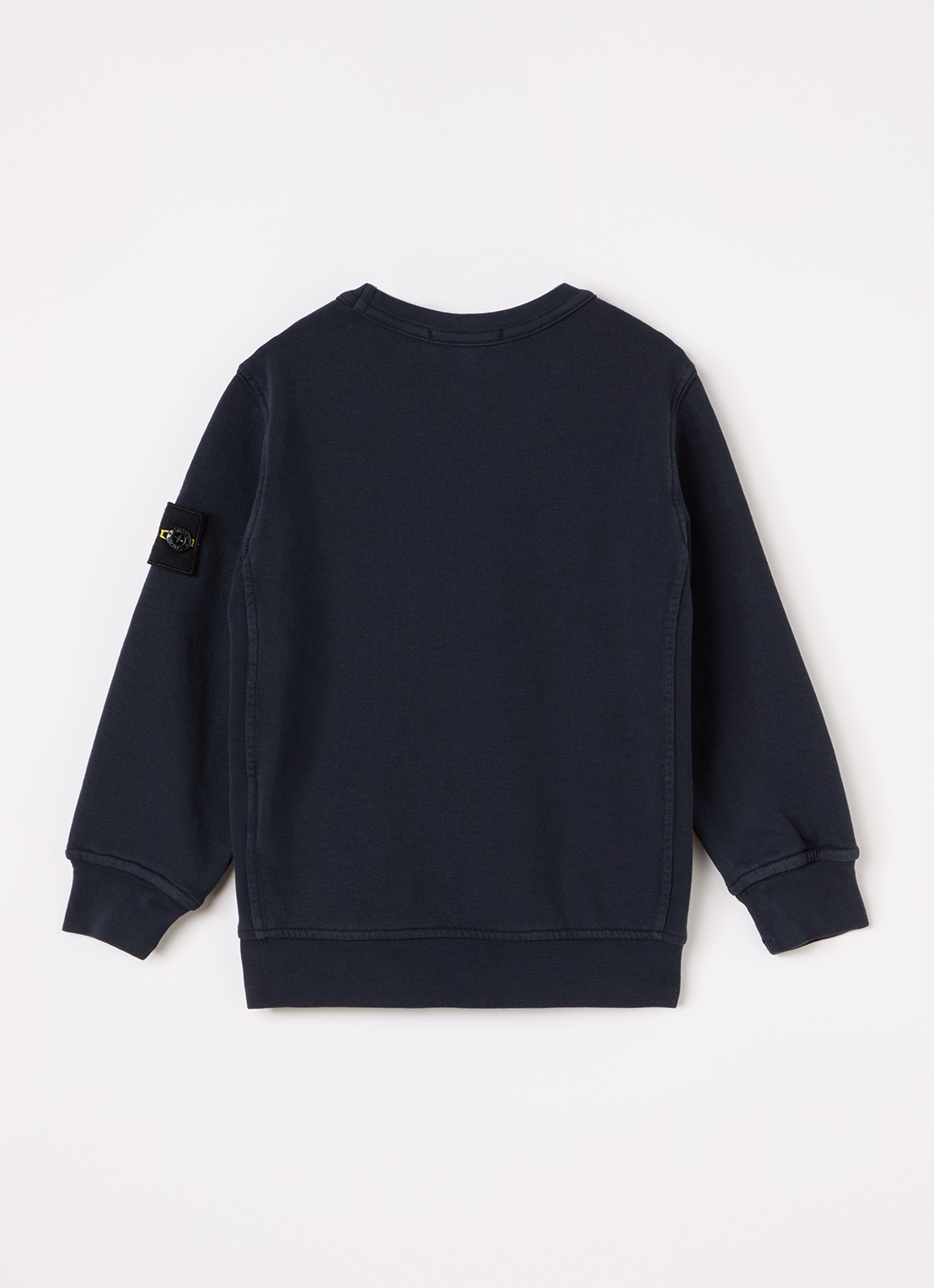 Stone Island SO062 Felpa sweater met logo - voorkant 2 donkerblauw
