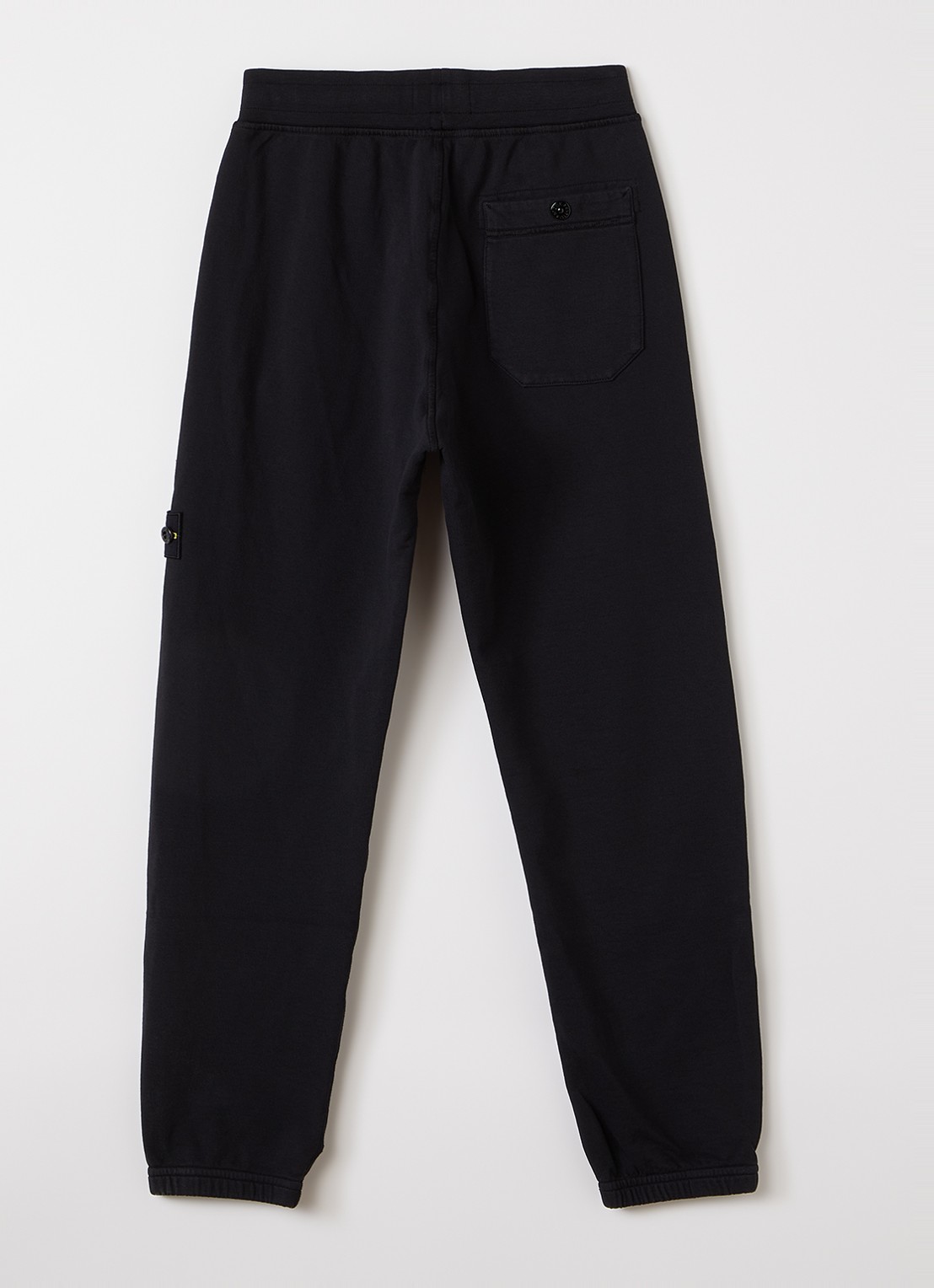 Stone Island Straight fit joggingbroek met logoborduring - voorkant 3 zwart