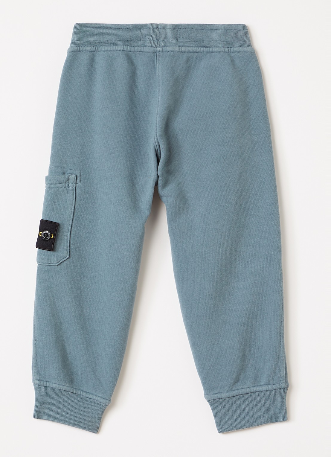 Stone Island Tapered fit joggingbroek met logo - voorkant 2 blauwgrijs