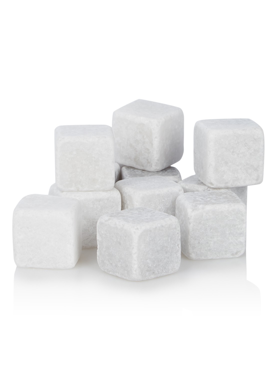 Stoned Marble rocks ijsblokjes - voorkant wit