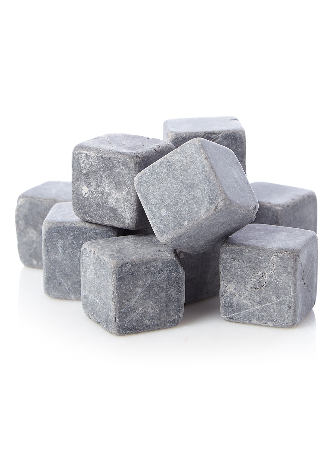 Stoned Marble Rocks ijsblokjes - voorkant grijs