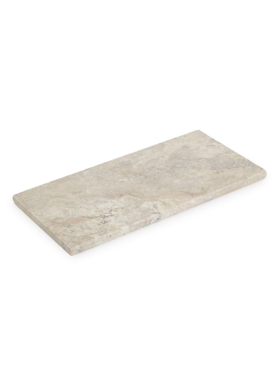 Stoned Marmer serveerplank S 15 x 30 cm - voorkant grijs