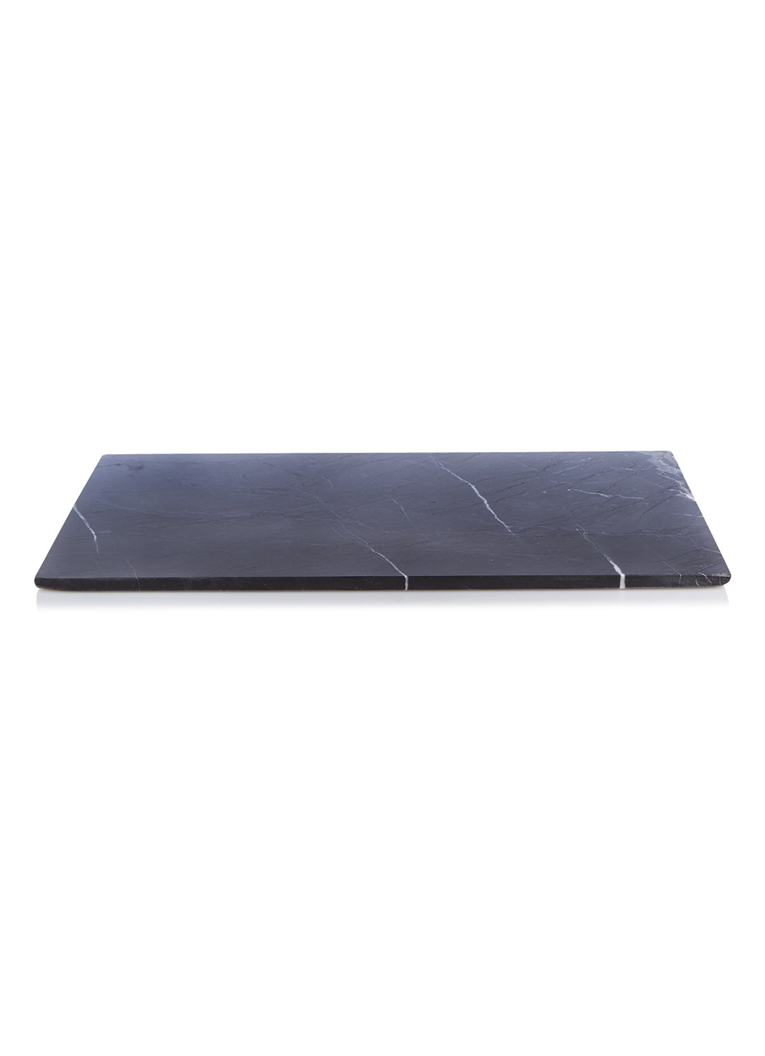 Stoned Plank van marmer 40 x 20 cm - voorkant zwart