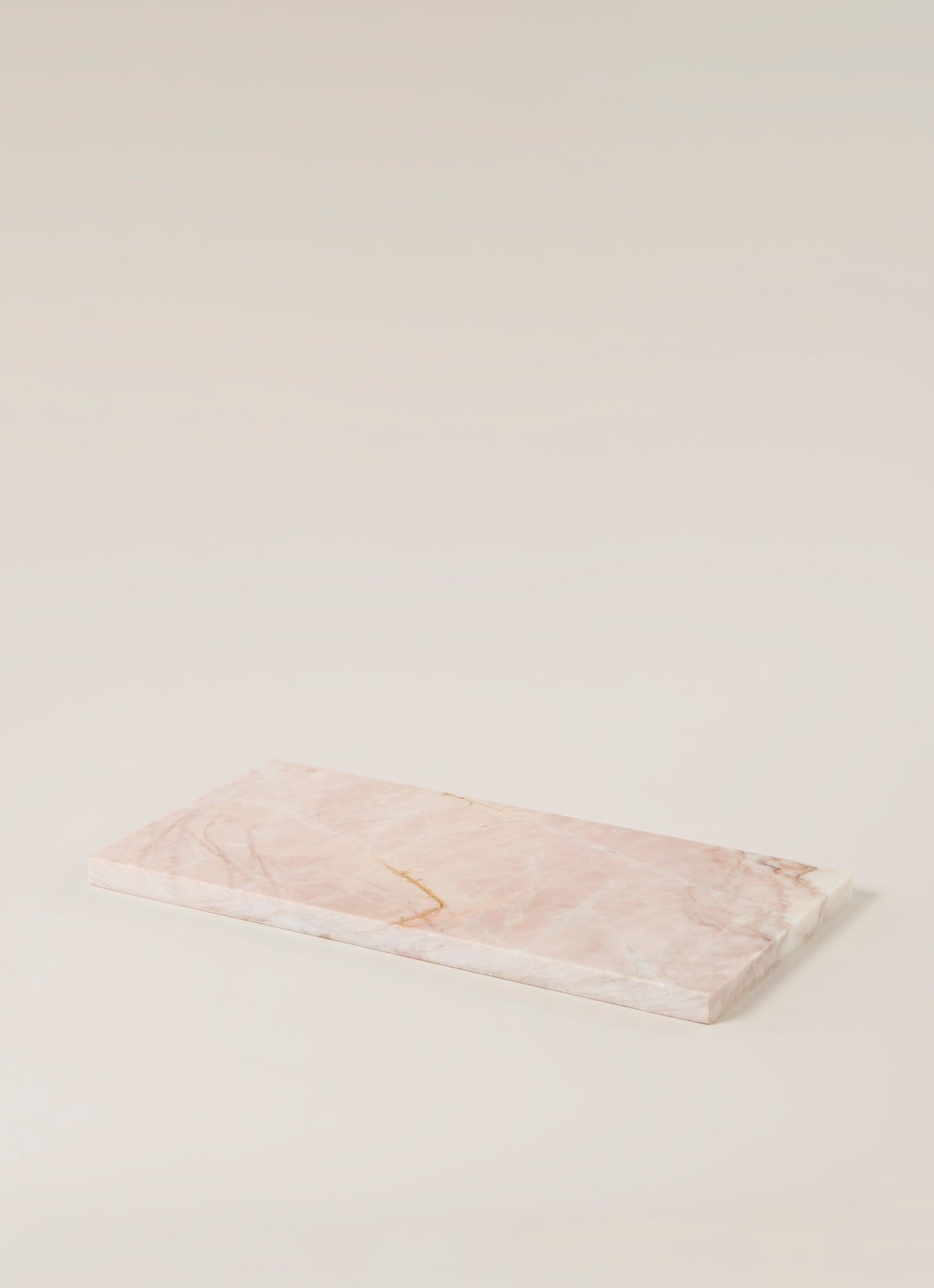 Stoned Serveerplank 40 x 20 cm - voorkant 2 lichtroze
