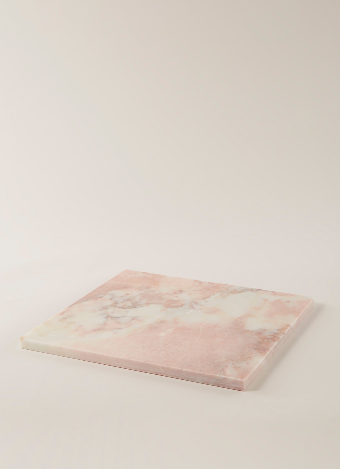 Stoned Serveerplank 40 x 40 cm - voorkant 2 roze
