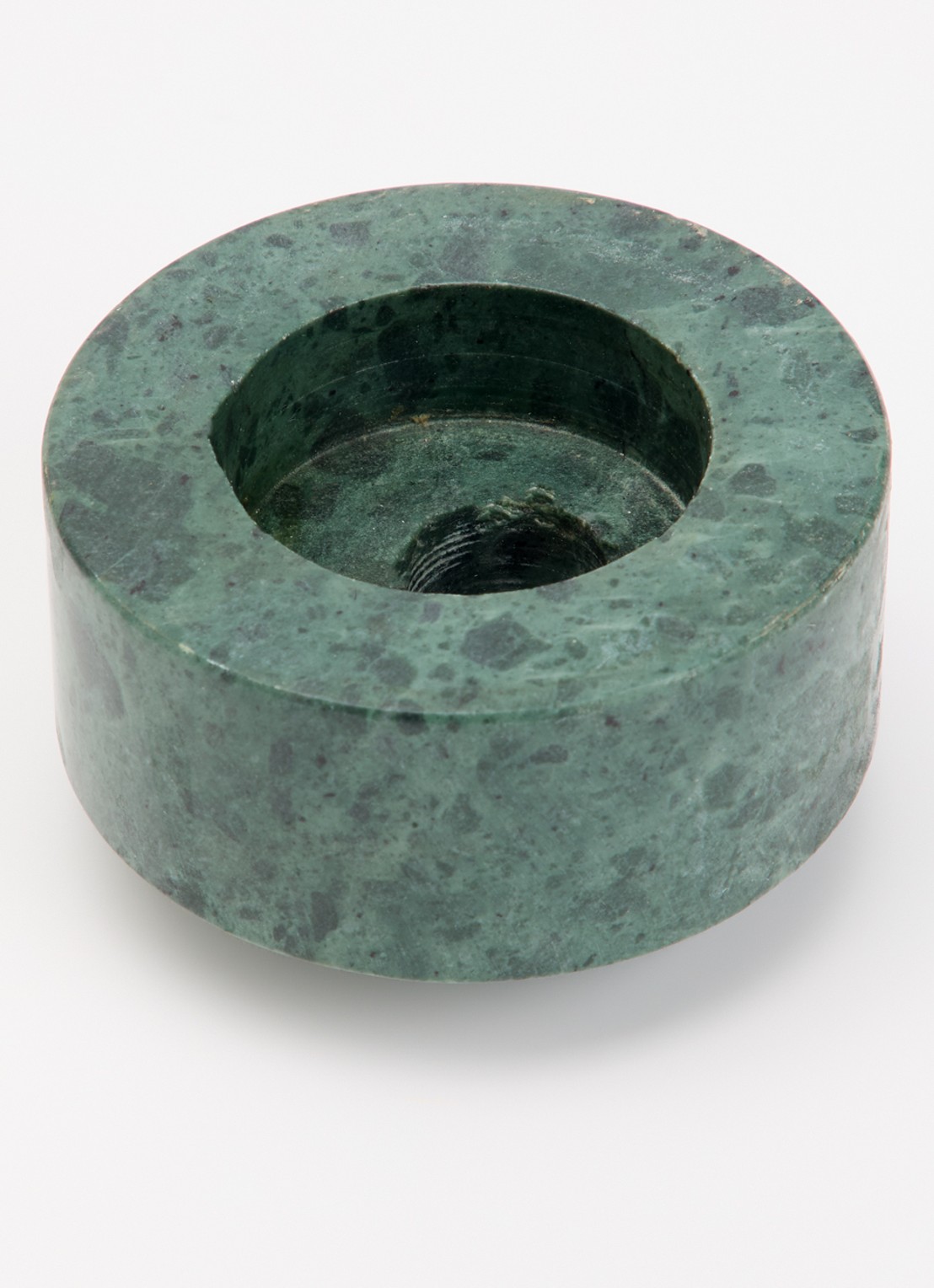 Stoned Switch kandelaar 5,5 cm  - voorkant 2 donkergroen