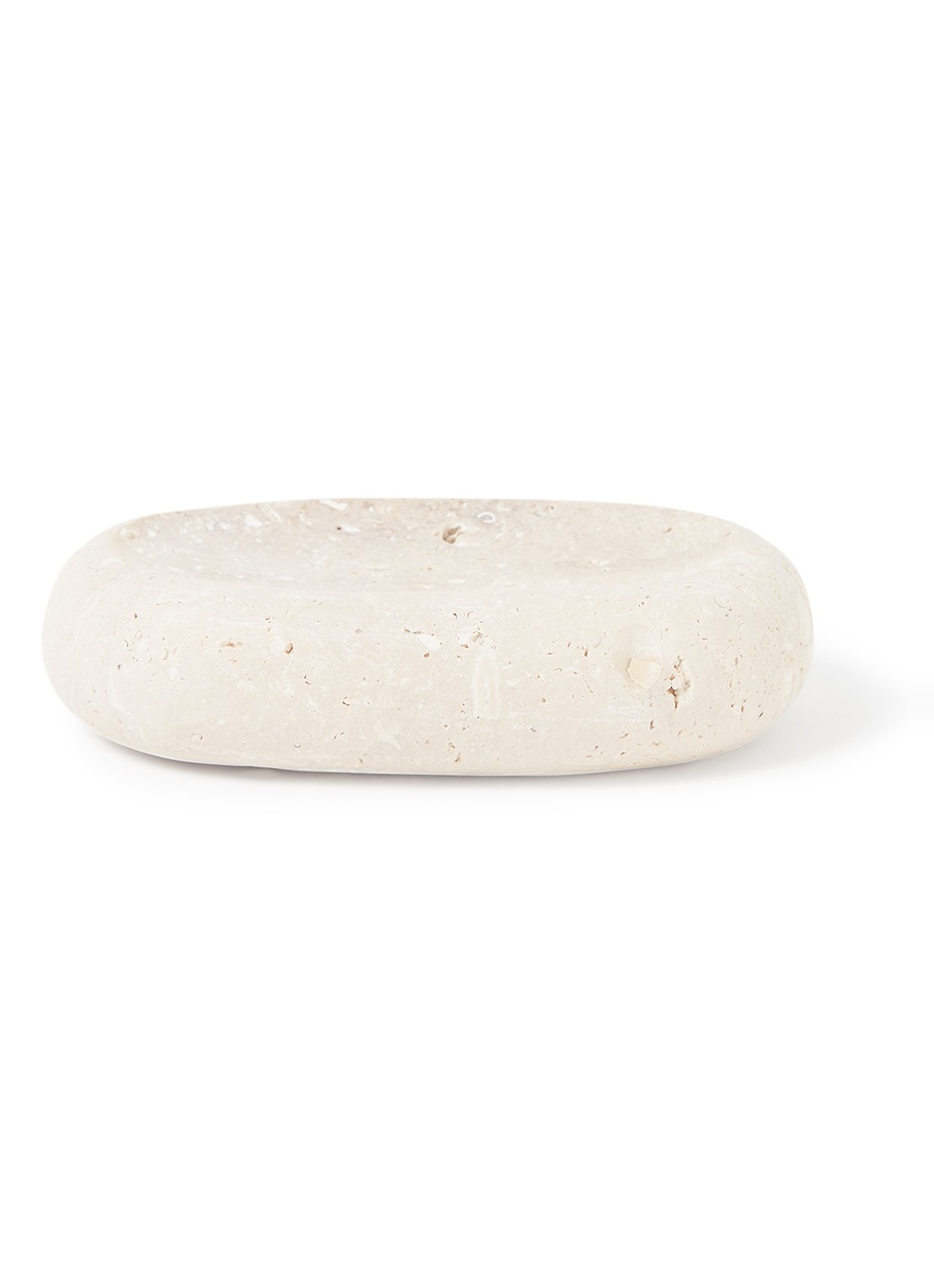 Stoned Trevor zeepschaaltje 12 cm - voorkant beige