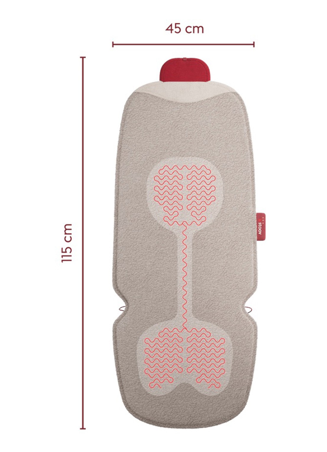 Stoov Big Hug³ stoelverwarmer - detail beige