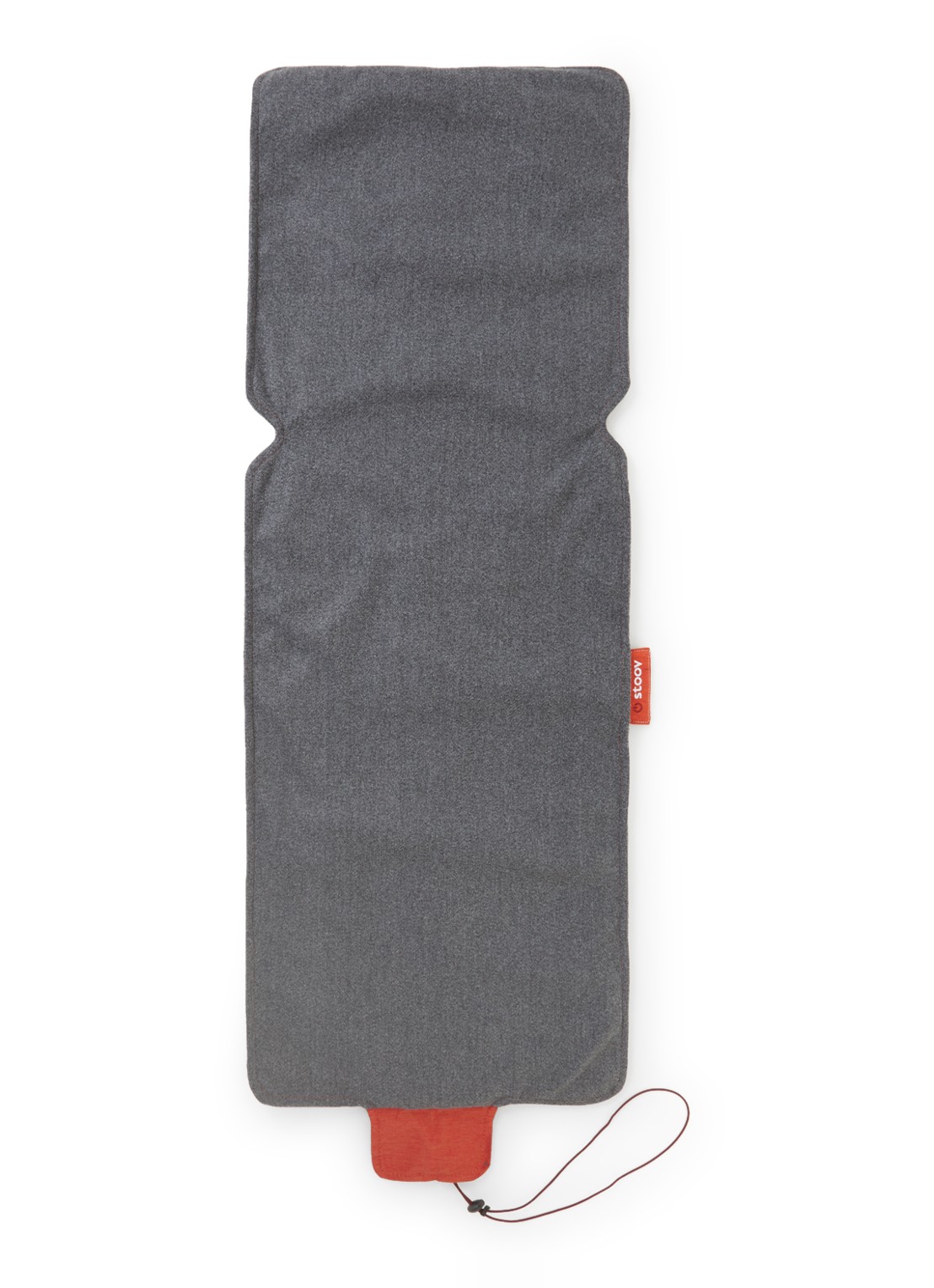 Stoov Big Hug XL Original oplaadbare warmtedeken 45 x 135 cm - voorkant donkergrijs
