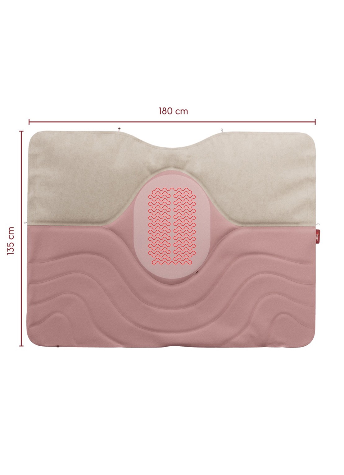Stoov Huge Hug³ warmtedeken - detail roze