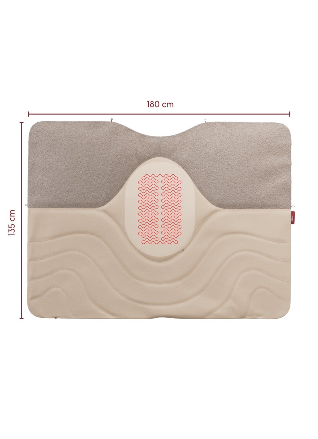 Stoov Huge Hug³ warmtedeken - detail beige