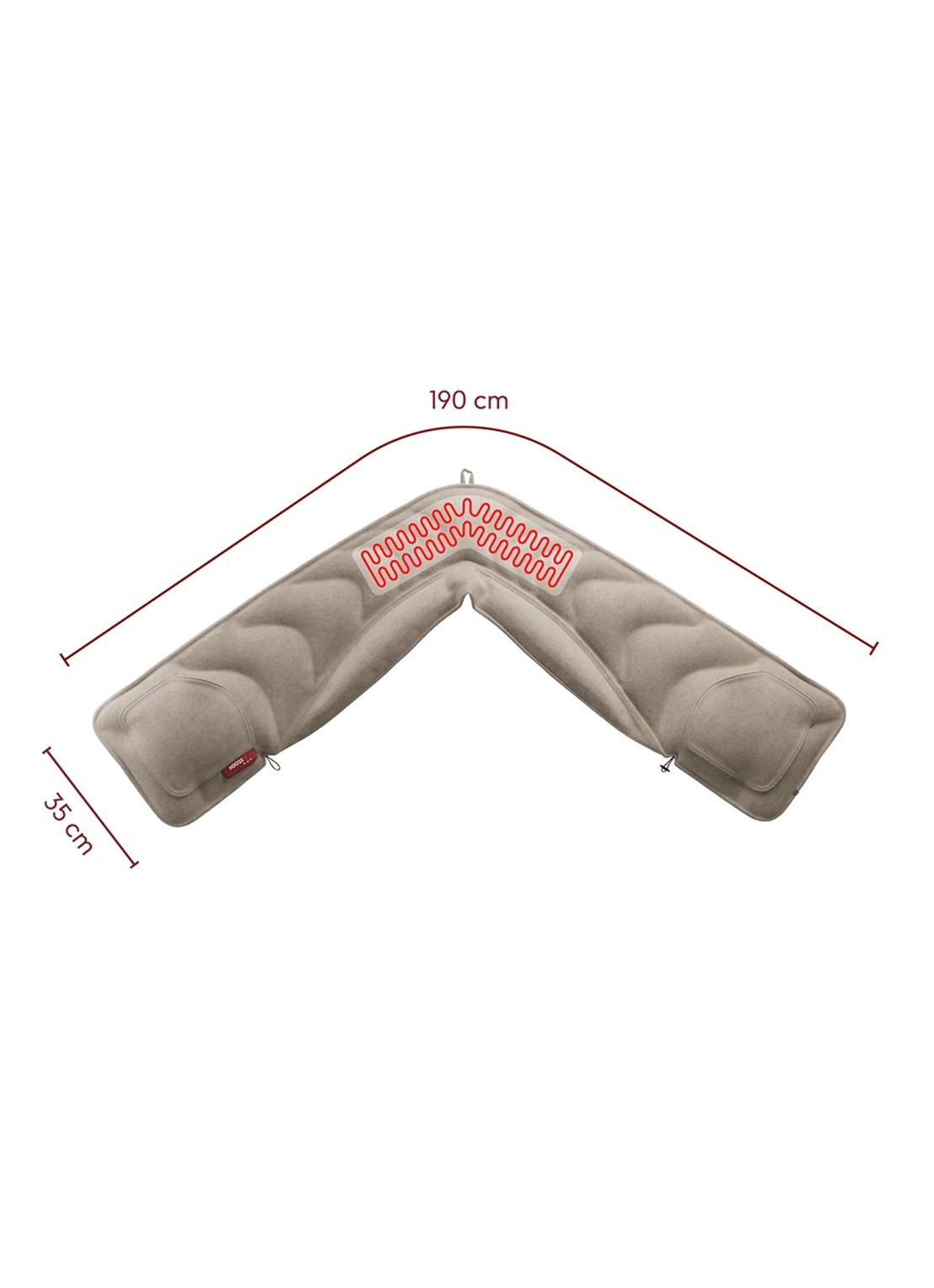 Stoov Kokoon³ XL sjaal 35 x 190 cm - detail beige