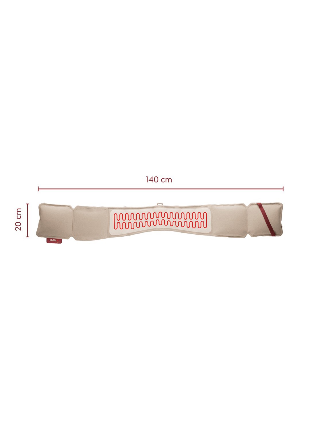 Stoov Kokoon³ sjaal 20 x 140 cm - detail 2 beige