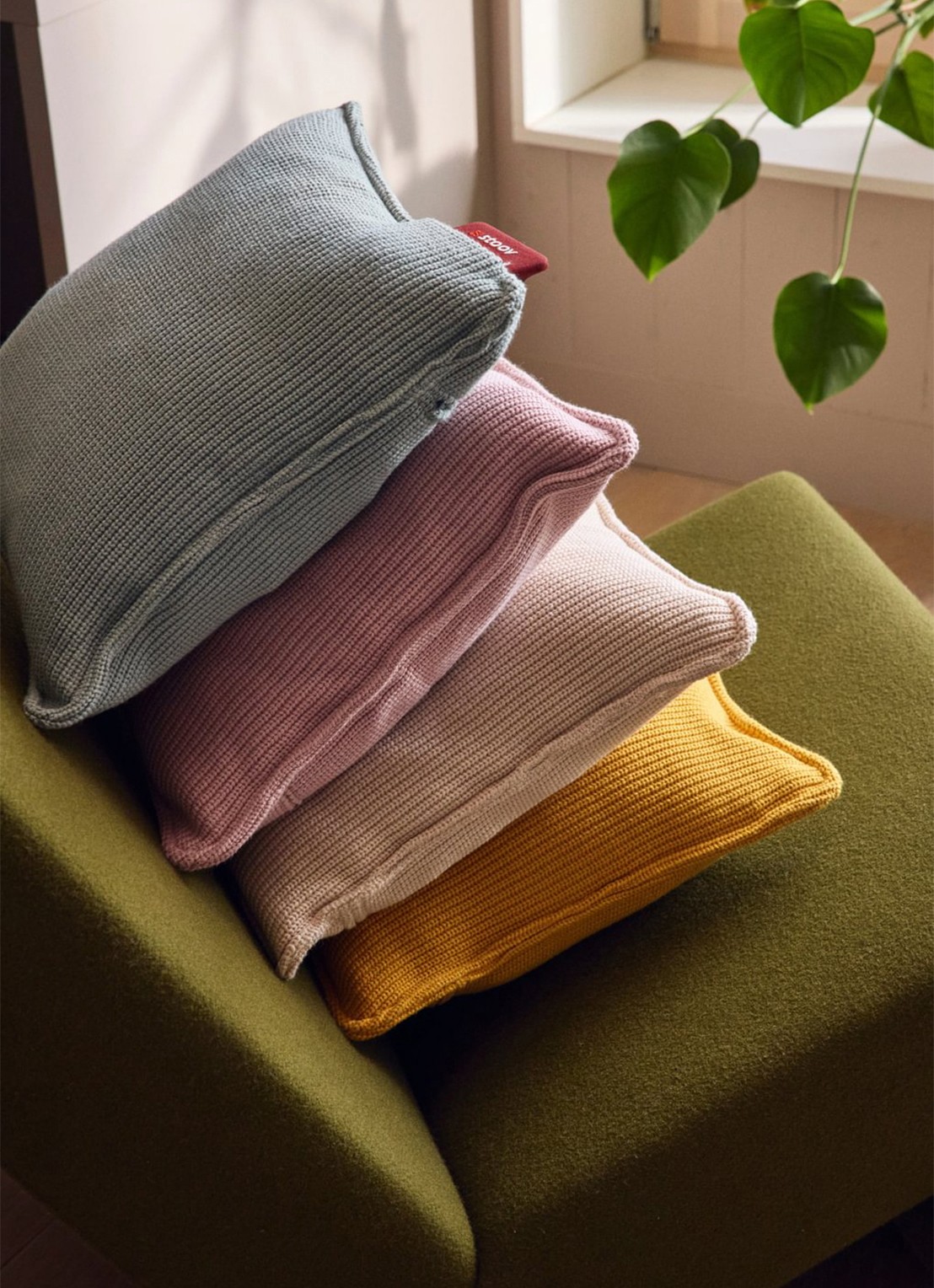 Stoov Ploov³ warmtekussen 45 x 45 cm - voorkant 5 roze