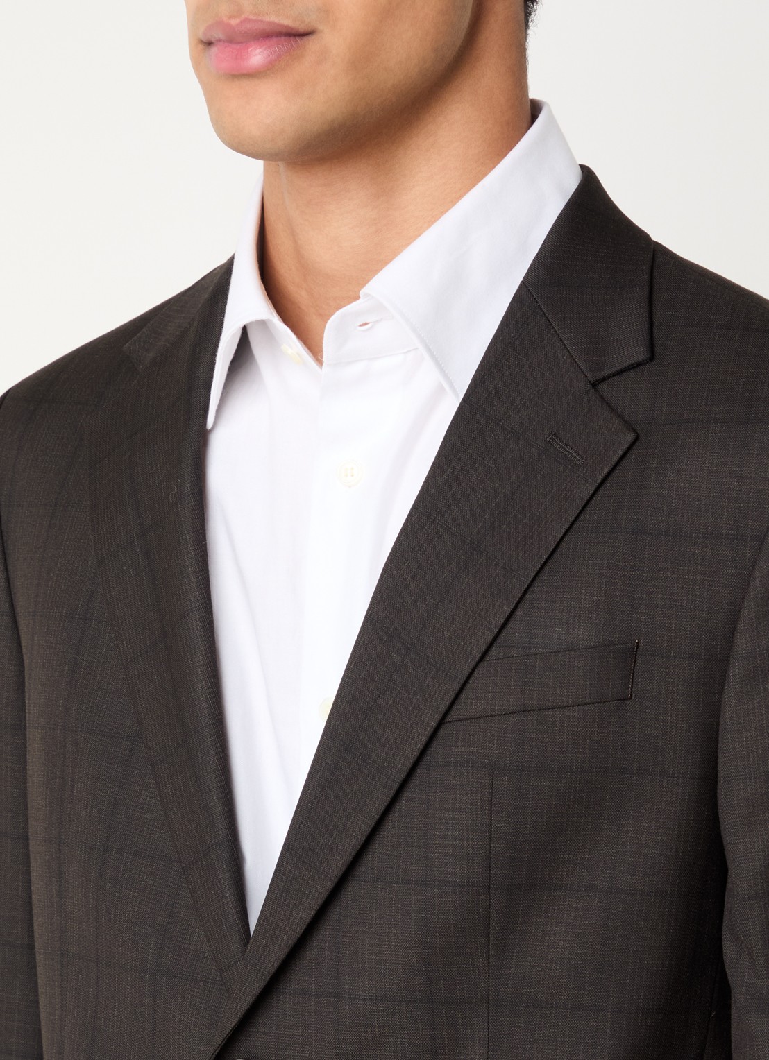 Strellson Aidan regular fit colbert met klepzakken - detail 4 donkerbruin