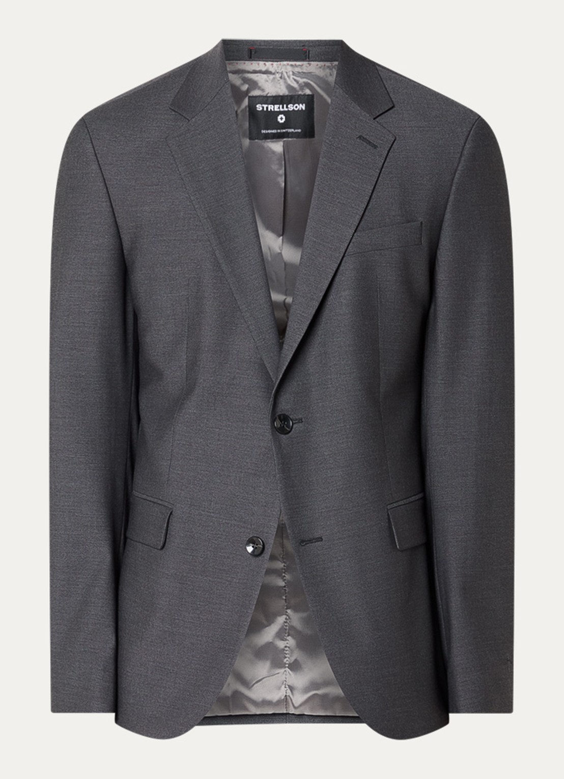 Strellson Aidan slim fit colbert  - voorkant 2 antraciet