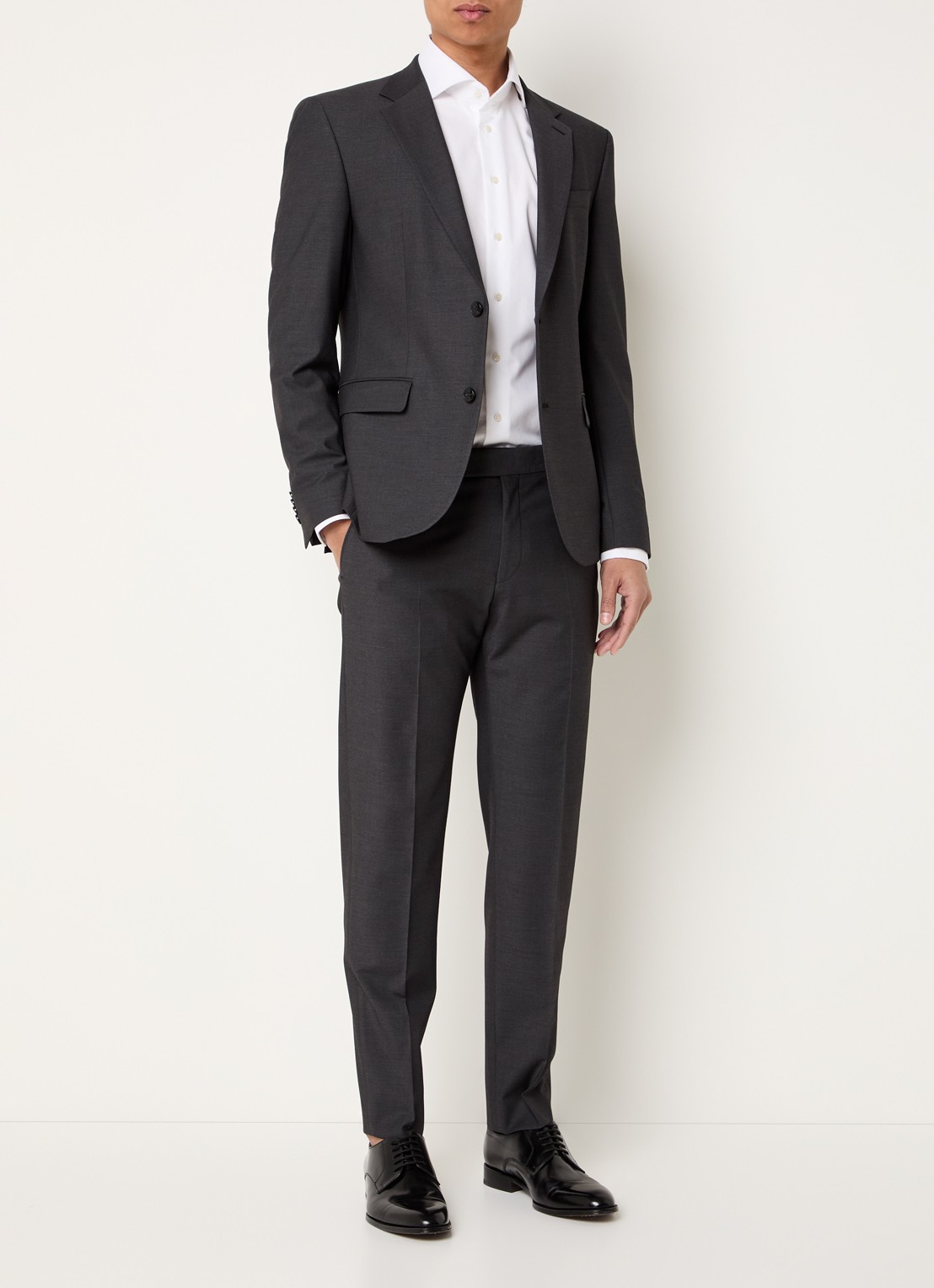 Strellson Aidan slim fit colbert  - voorkant 3 antraciet